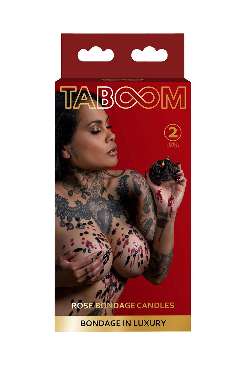 Bougies Bondage Rose Noir & Bordeaux - Goutte à Goutte Basse Température – Image 4